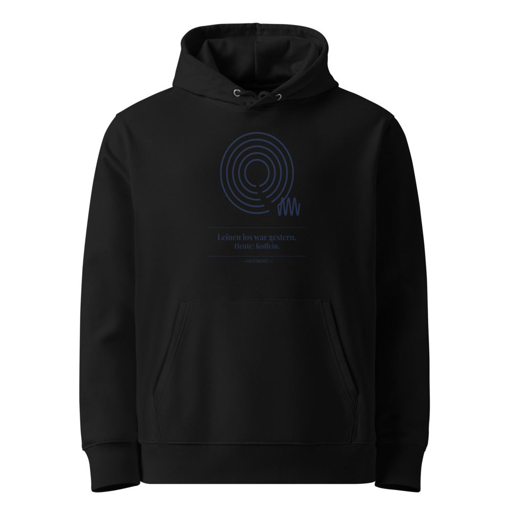 HAFENKIND Leinen los war gestern. Heute: Koffein. Hoodie — black