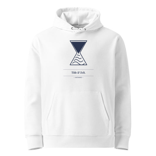 HAFENKIND Tide & Zeit. Hoodie — white